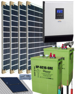 Kit Panel Solar 1000W 12V 2000Whdia con cargador